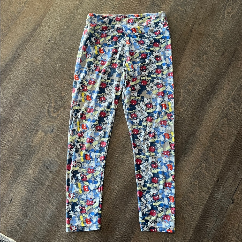 Colorful Mickey Print Leggings